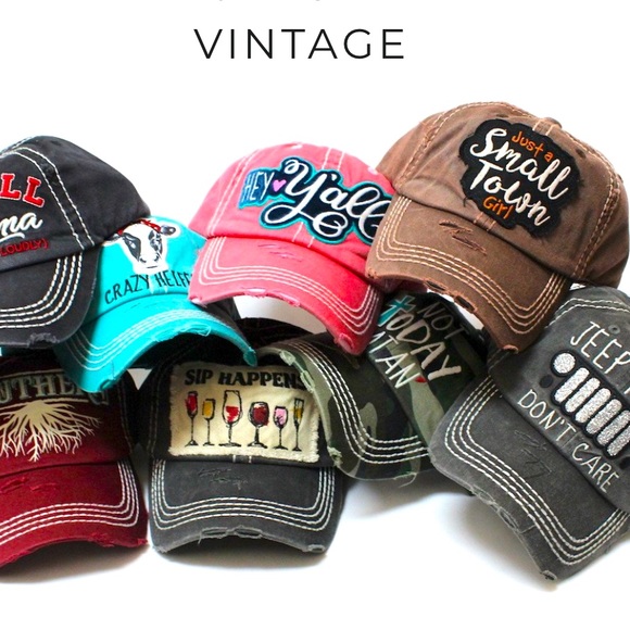 HOT PINK Happy Camper Patchy Embroidery Cap & MORE - Picture 1 of 5